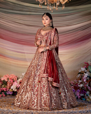 Regal Ruby Bridal Lehenga Set
