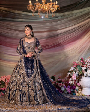 Midnight Majesty Embellished Lehenga Set