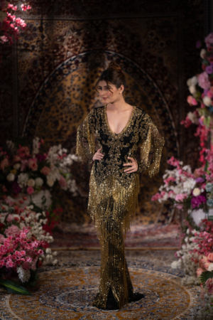 Midnight Gold Royale Gown