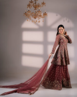 Mulberry Majesty Sharara Set