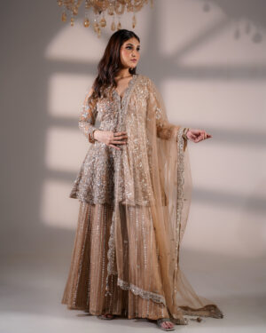 Bronze Radiance Sharara Set