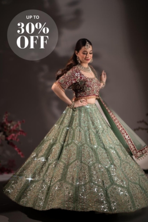 Emerald Royalty Embellished Lehenga